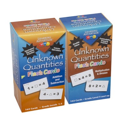 Learning Advantage Unknown Quantities Flash Cards