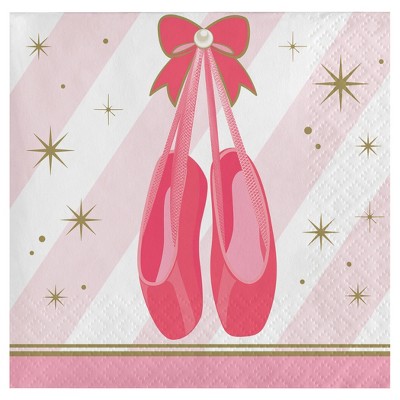 16ct Ballet Beverage Napkins