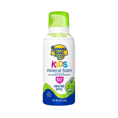 Banana Boat Kids Amazing Apple Mineral Foam - SPF 50 - 4oz