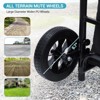 2 in 1 Foldable Hand Truck Utility Cart, Folding Grocery Cart, Heavy Duty Collapsible Shopping Cart - 4 of 4