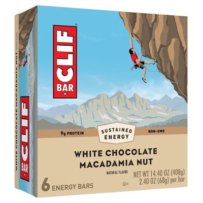 Image of CLIF Bar White Chocolate Macadamia Nut Energy Bars - 6ct