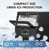ZAFRO Commercial Ice Maker Machine,66Lbs/24H Stainless Steel Undercounter Ice Maker with 8Lbs Storage Capacity,Self-Cleaning Freestanding Ice Machine - 3 of 4