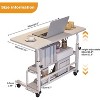 Computer Desk - Adjustable and Mobile Home, Study Desk, Bed Table, Simple Office and Learning Desk 60 * 40CM - 3 of 4