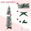 Racxily Mini Tabletop Christmas Tree -2ft Artificial Tree,Lightly Flocked, 68 Tips,Stable Plastic Cement Base,Festive Decor for Desk/Table/Mantel - 3 of 4
