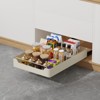 Kitchen Cabinet Organizer - Stainless Steel and Carbon Steel, Pull-Out Box, 43x30x7Cm, Durable Storage Solution, Easy Installation - 2 of 4