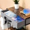 MaseiKar Over The Toilet Storage with Drawer - Rustic Farmhouse 2-Tier Bathroom Organizers and Storage Shelves with Toilet Paper Holder - 3 of 4