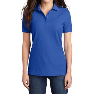 Mafoose Women's Classic Short Sleeve Core Blend Pique Polo T-shirt - 1 of 4