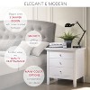 NicBex Nightstand with 3 Drawers Modern Side Table with Round Handles for Bedroom,Living Room - 4 of 4