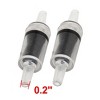 Unique Bargains Aquarium Plastic One Way Non-return Air Pump Check Valves Black Clear 2 Pcs - 2 of 3