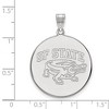 Black Bow Jewelry 14k White Gold San Francisco State Gators NCAA Extra Large Pendant - 2 of 3