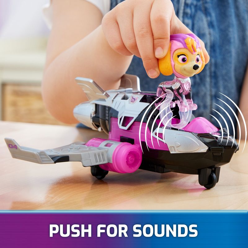 PAW Patrol: The Mighty Movie, Airplane Toy with Skye Mighty Pups Action Figure, Lights and Sounds, Kids Toys for Boys & Girls 3+, 3 of 9