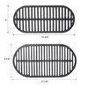 FURNIinspire Outdoor Grills, Griddles and Smokers Enameled Cast Iron Hibachi, Elegant Portable Grill for Outdoor Entertaining, Black, 20.7"*13"*10.6" - 2 of 4