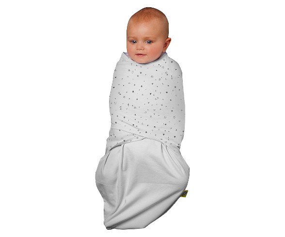 Nested Bean Zen Swaddle Classic (100% Cotton) - Stardust Gray (small)