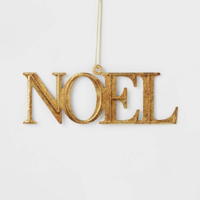 Photo 1 of Metal Noel Christmas Tree Ornament Gold - Wondershop & Paper snowflakes 