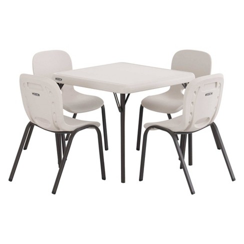 5pc Childrens Table And Chair Set Beige - Lifetime : Target