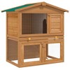 vidaXL Outdoor Rabbit Hutch with 3 Doors Chicken Cage Animal House Pet Carrier - 4 of 4