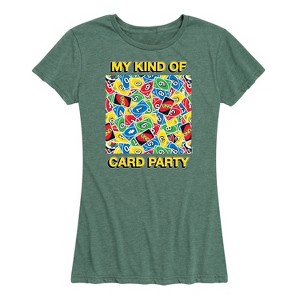 Women's - UNO - My Kind Of Card Party Short Sleeve Graphic T-Shirt - 1 of 4