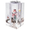 Northlight Lighted and Musical Santa Snowing Gift Box with Ribbon Christmas Decoration - 12" - 3 of 4