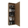 VYNXARIA FM Furniture Queen Creek Shoe Rack - Natural Oak, Space - Saving with Mirror - 3 of 4