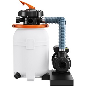 VEVOR Sand Filter Pump for Above Ground Pools, 1585 GPH, 0.33 HP Swimming Pool Pumps System & Filters Combo Set - 1 of 4