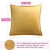 PiccoCasa Decorative Velvet Square Solid Cushion Throw Pillow Covers 2 Pcs - 4 of 4
