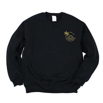 Simply Sage Market Embroidered Beach Sunset Sweatshirt