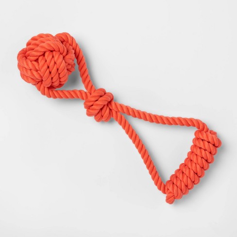 Monkey Fist Rope With Handle - Red - L - Boots & Barkley™ : Target