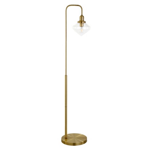 Hampton & Thyme Arc Floor Lamp with Novelty Glass Shade - image 1 of 4