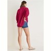 VENUS Womens Textured Oversized Blouse - 4 of 4
