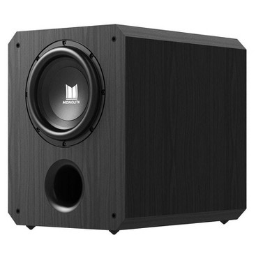 Monolith 10 Inch Powered Subwoofer - Black | THX Select Certified, 500 Watt Amplifier, 10 Inch Driver For Studio & Home Theater