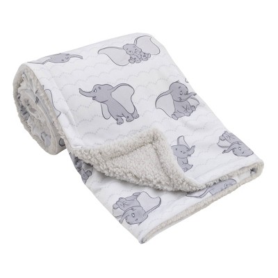 Disney Dumbo Super Soft Baby Reversible Blanket with Sherpa Back