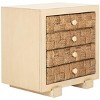Rosario Woven Wood Nightstand - SFV1303 - Safavieh Couture - 3 of 4