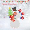 Costway 4 FT Christmas Snowman Lighted Decoration Waving Hand with 140 Pre-lit LED Lights - 3 of 4