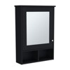 SEVOBAL Bathroom Storage Cabinets Medicine Cabinets with Mirror Door 29 Inch High for Bathroom Use, Black, 34.7"*23.3"*4.8" - 2 of 4