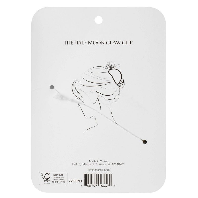 Kristin Ess Half Moon Hair Claw Clip for Women &#38; Girls, 4 of 16