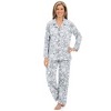 Collections Etc Comfy Soft Knit Snowflake 2-Piece Pajama Set XX-Large Gray Female - image 2 of 4