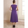 INSPIRE CHIC Women's Formal Eyelet Sleeveless Cut Out Front Flared Casual A-Line Midi Dresses - 4 of 4