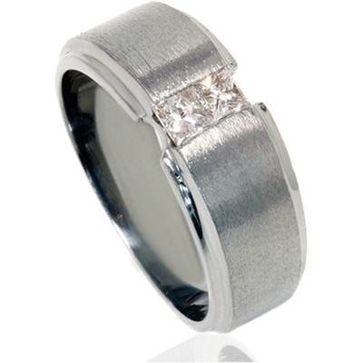Pompeii3 1/4ct Princess Cut Diamond Ring 14K Black Gold