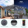 Sonkuki 9 ft LED Round Solar Lighted Patio Market Umbrella - 4 of 4