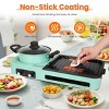 Electric Hot Pot with Grill,1600W 3-in-1 Smokeless Raclette Table Grill for Kitchen, Barbecue Shabu Hot Pot with Non-Stick Cooking Removable Plate - 3 of 4