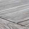 Courtyard Casual Driftwood Gray Teak Round Surf Side Outdoor Dining Table - 4 of 4