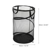 Unique Bargains Folding Laundry Basket Black 1 Pc - 3 of 4