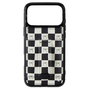 Walli Cases Bow Noir Phone Case with Wallet and Finger Strap - 1 of 4
