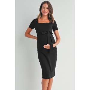 target black bodycon dress Women's Square Neck Ribbed Long Sleeve Casual Knit Mini Dresses M Wild Fable Seamed Bodycon Dress