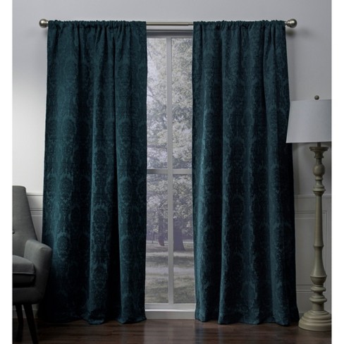 Damask Medallion Heavyweight Chenille Jacquard Room Darkening Rod
