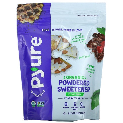 Pyure Organic Powdered Stevia Sweetener Blend, Confectioners Sugar ...