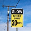 Unique Bargains Aluminum Weather Resistant Waterproof Rust Free Traffic Signs 2 Pcs - 4 of 4