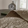FIONECA Cottage Style Reversible Antimicrobial Bedding Set Fleur De Lis Embroidered Machine Washable Quilt Shams - 3 of 4