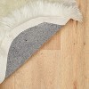 HomeStock Faux Lamb Skin Ivory 3.6x5.6, Shag, Hand Tufted - 4 of 4