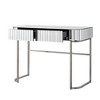 GlasFlength Stylish Multifunctional Vanity Tables with Ample Storage for Bedroom or Cloakroom Decor, Modern Design Style, Silver,39.4”*17.7”*29.3" - 3 of 4